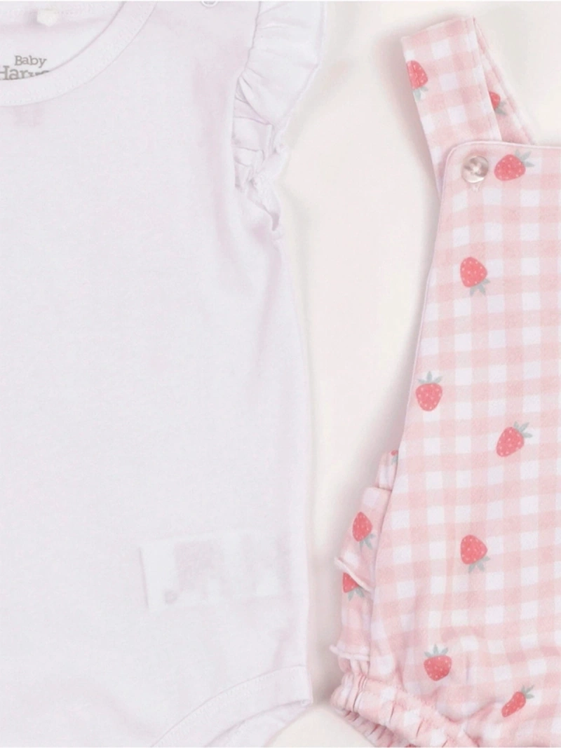 CONJUNTO BODY + JARDINERA ALGODÓN NIÑA BABY HARVEST - 4