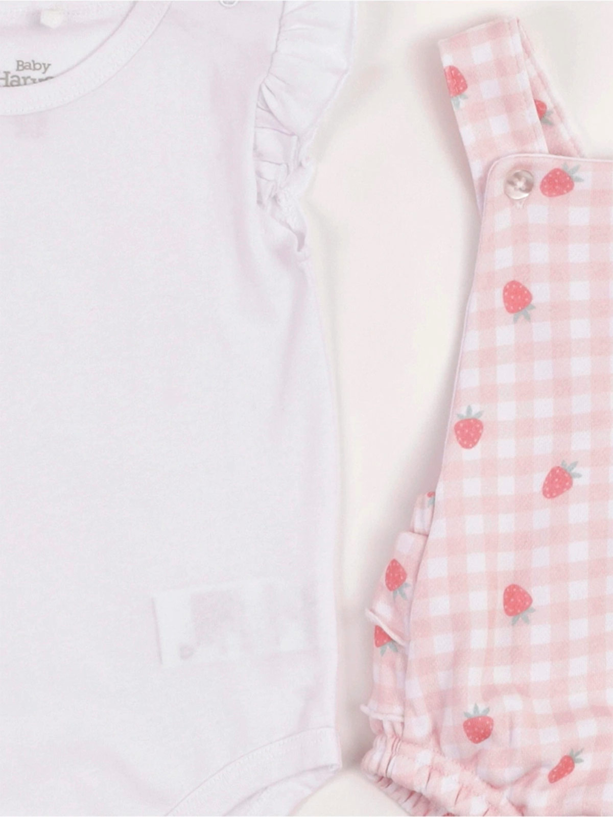 CONJUNTO RANITA BODY ALGODÓN + JARDINERA BEBE NIÑA BABY HARVEST - 5