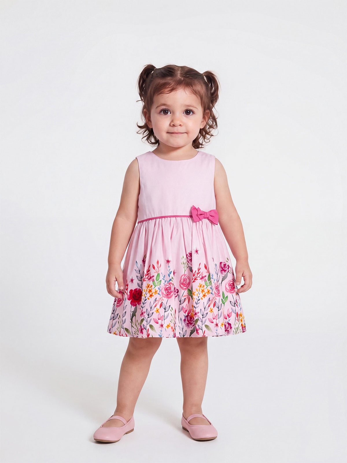 VESTIDO FORMAL ALGODÓN BEBE NIÑA BABY HARVEST - 1