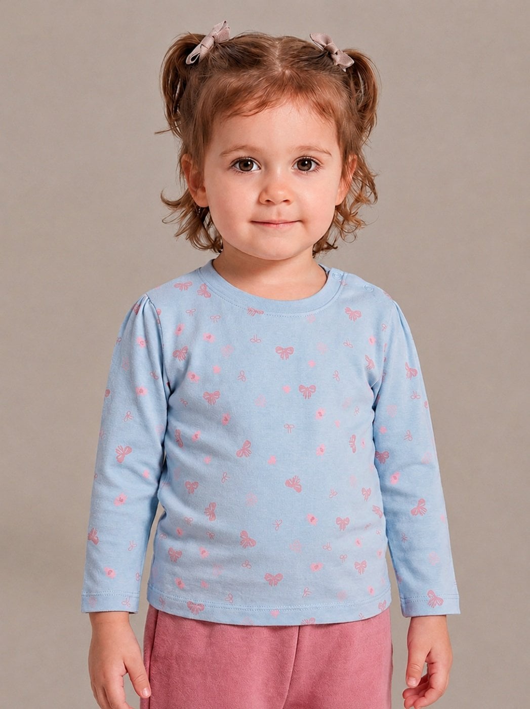 POLO FULL PRINT MANGA LARGA ALGODÓN BEBÉ NIÑA BABY HARVEST - 1