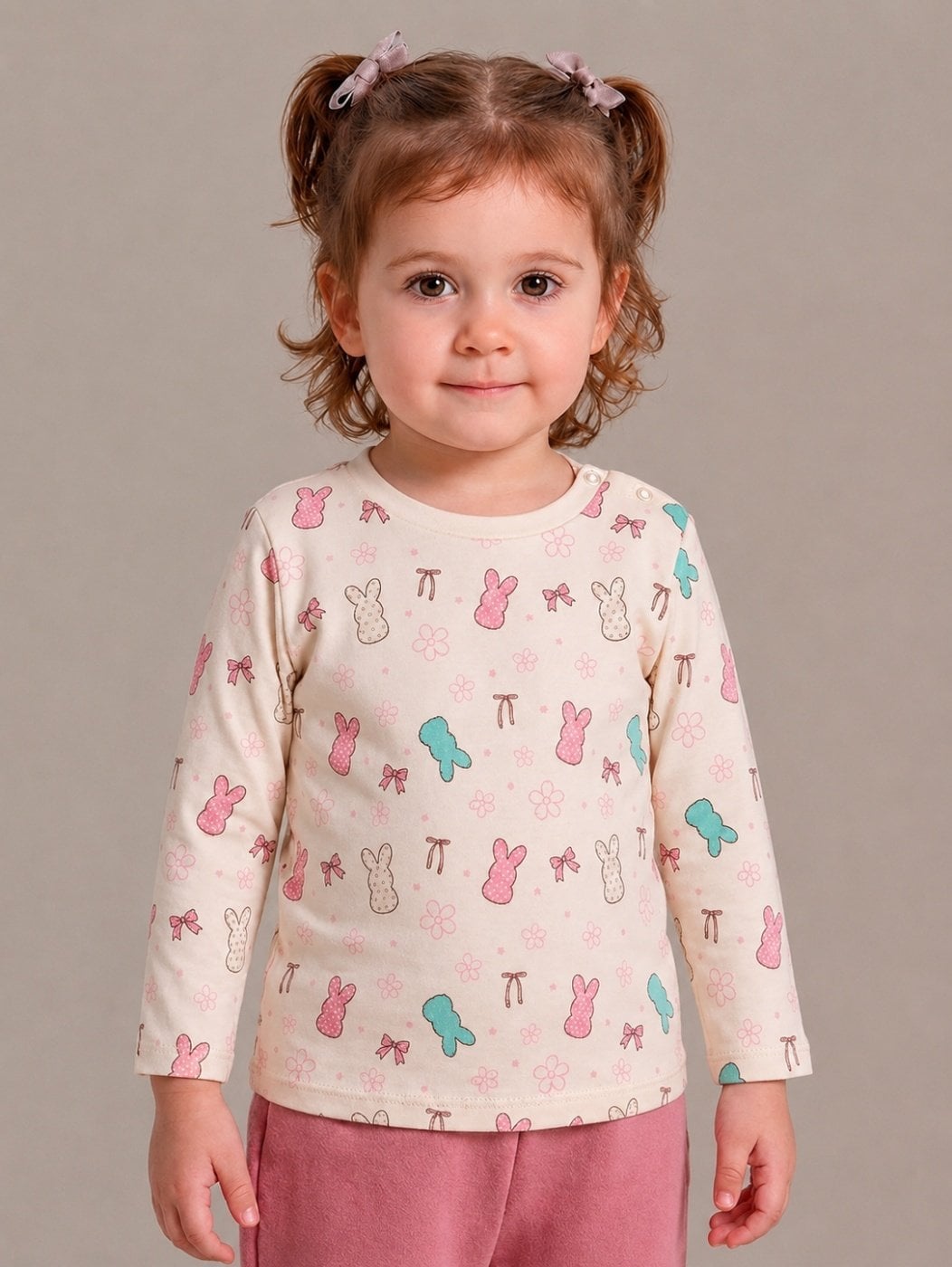 POLO FULL PRINT MANGA LARGA ALGODÓN BEBÉ NIÑA BABY HARVEST - 1