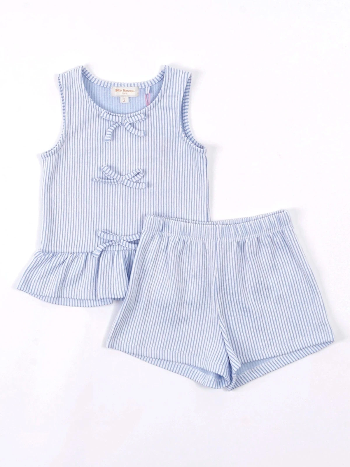CONJUNTO CAPRI BLUSA+SHORT BEBE NIÑA BABY HARVEST - 1