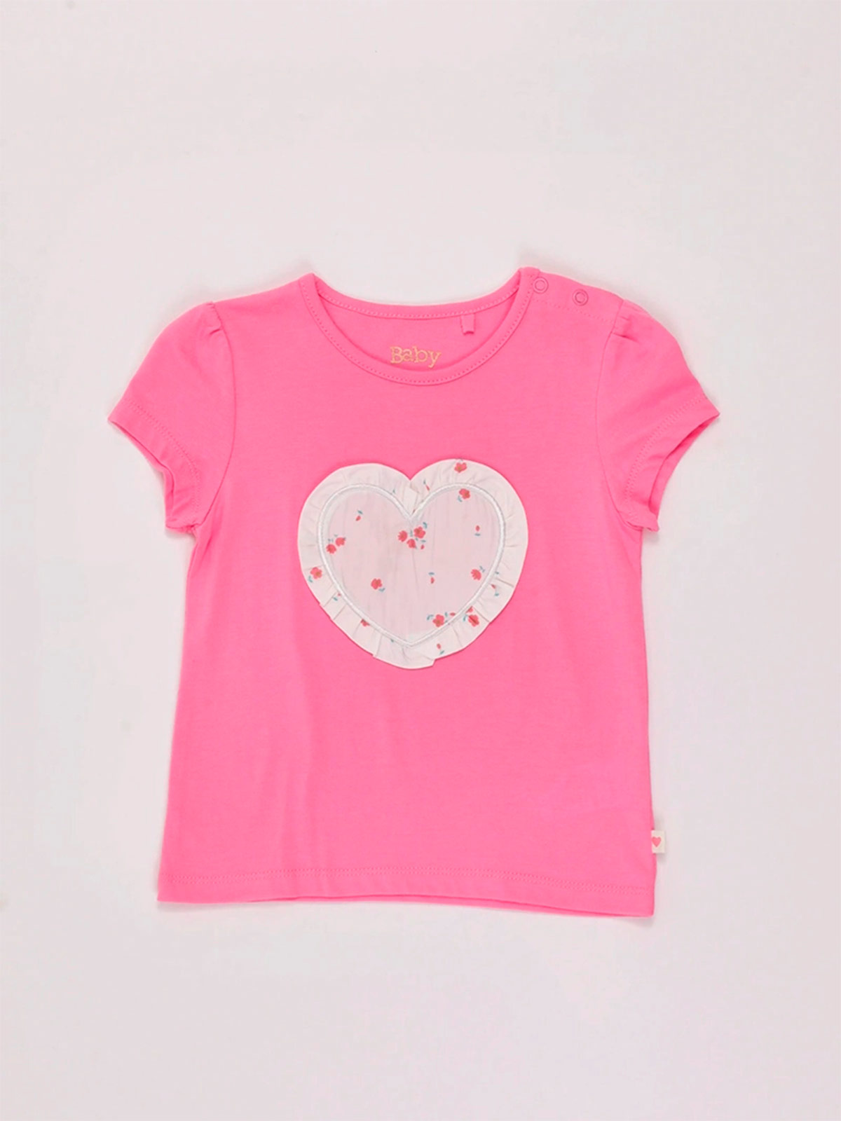 POLO HEART MANGA CORTA ALGODÓN BEBE NIÑA BABY HARVEST - 3