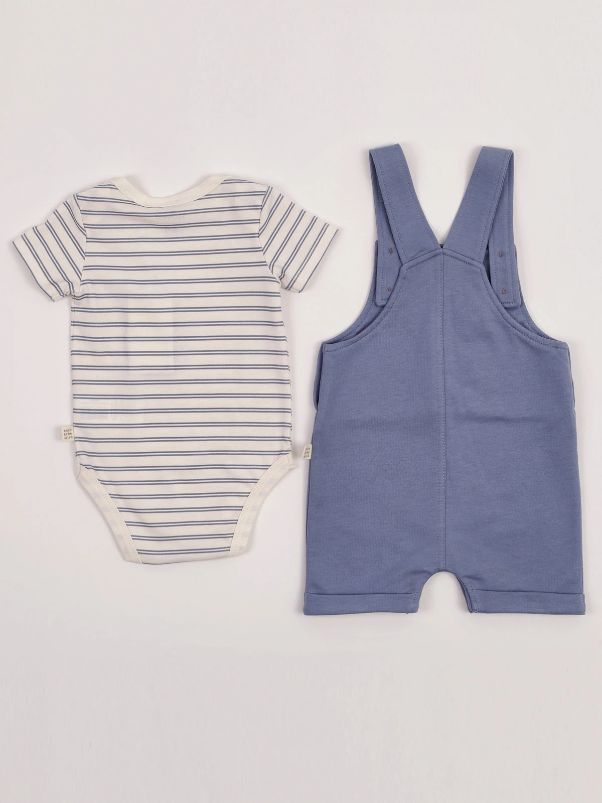 CONJUNTO BODY ALGODÓN + JARDINERA BEBE NIÑO BABY HARVEST - 4