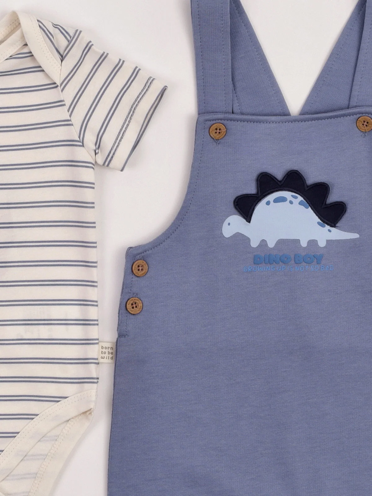 CONJUNTO BODY ALGODÓN + JARDINERA BEBE NIÑO BABY HARVEST - 5
