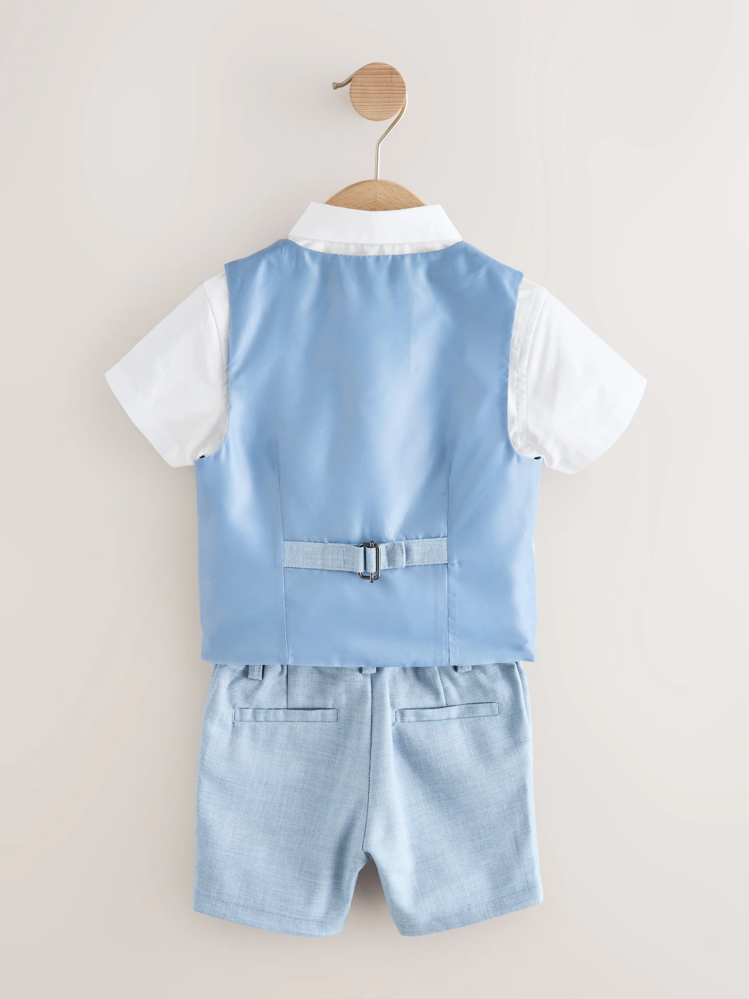 CONJUNTO CHALECO + CAMISA + CORBATÍN + SHORT NIÑO NEXT - 2