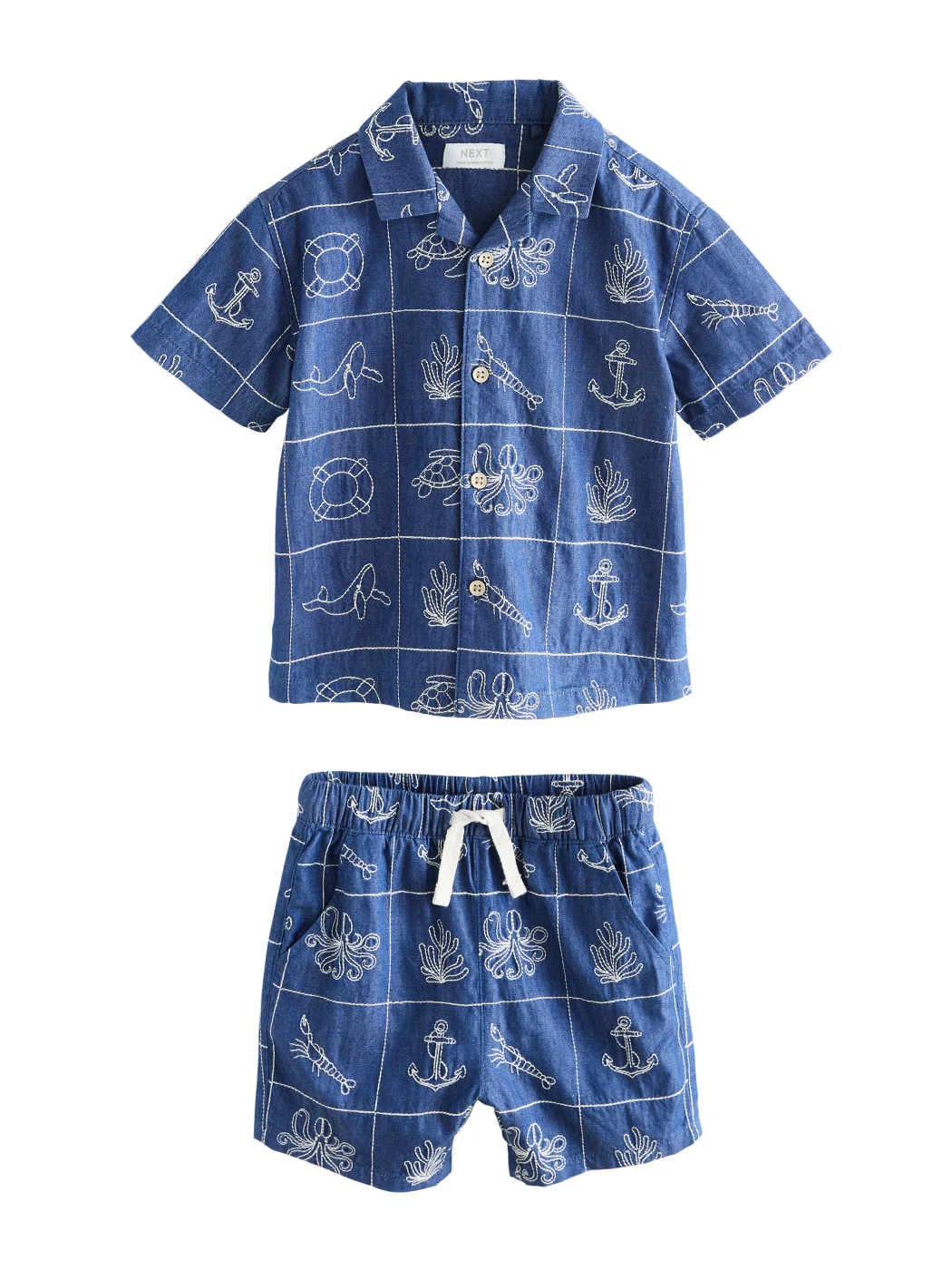CONJUNTO CAMISA + SHORT ALGODÓN NIÑO NEXT - 3