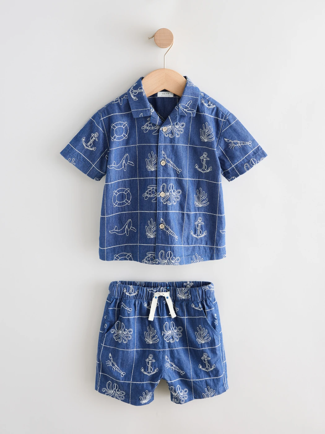 CONJUNTO CAMISA + SHORT ALGODÓN NIÑO NEXT - 4