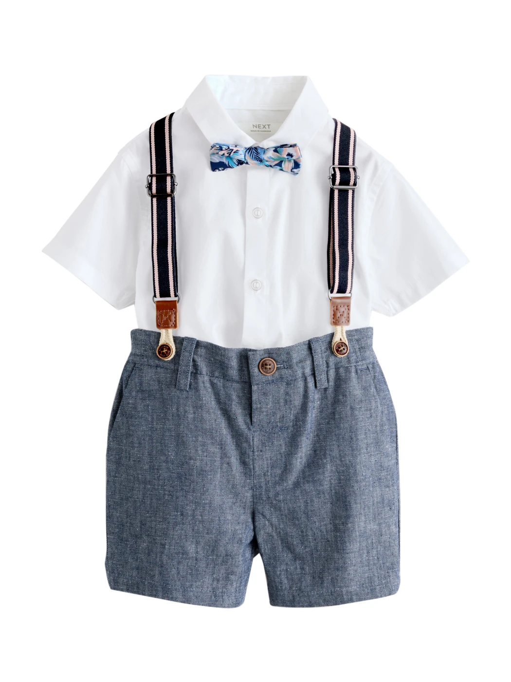 CONJUNTO CAMISA + CORBATÍN + TIRANTES + SHORT ALGODÓN NIÑO NEXT - 4