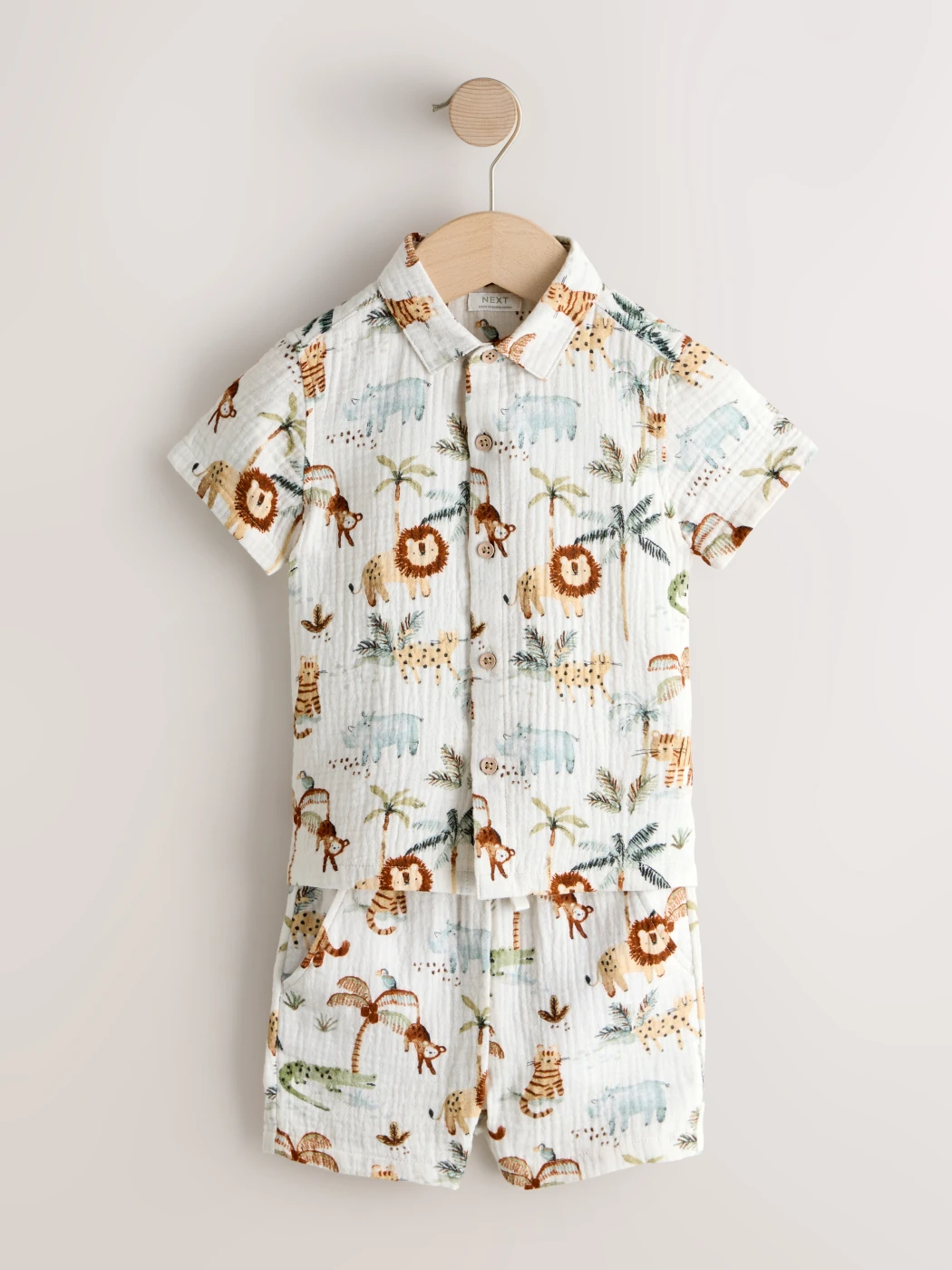 CONJUNTO CAMISA + SHORT ALGODÓN NIÑO NEXT - 1
