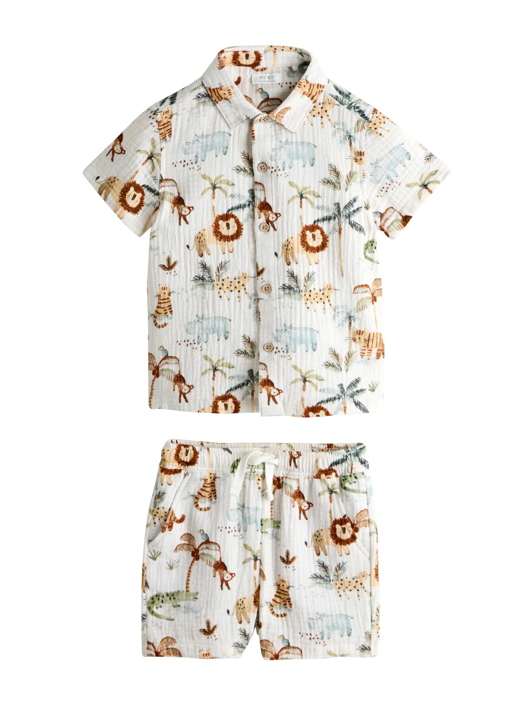 CONJUNTO CAMISA + SHORT ALGODÓN NIÑO NEXT - 4