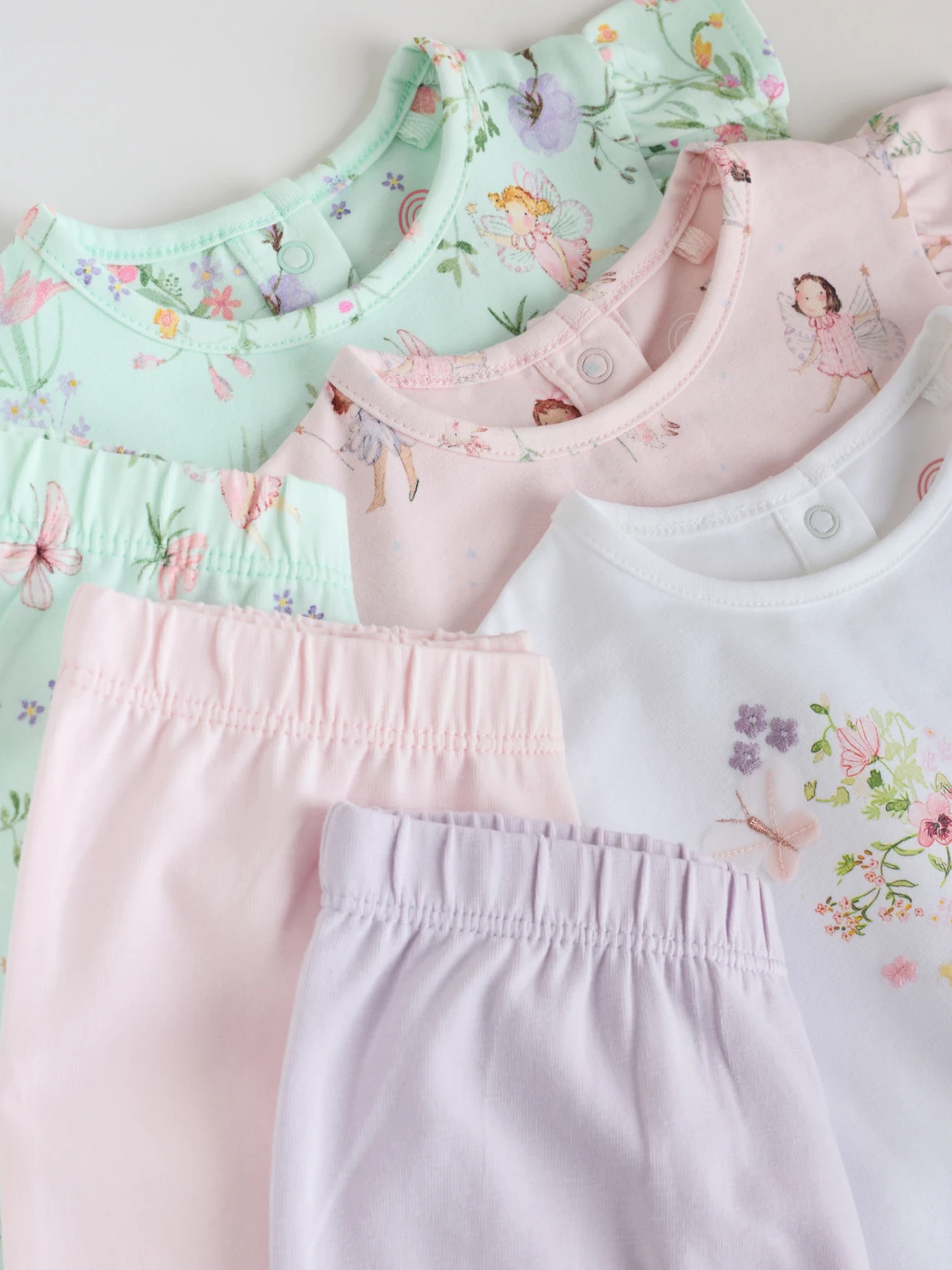 PACK X3 CONJUNTO POLO MANGA CORTA + LEGGINGS ALGODÓN NIÑA NEXT - 4