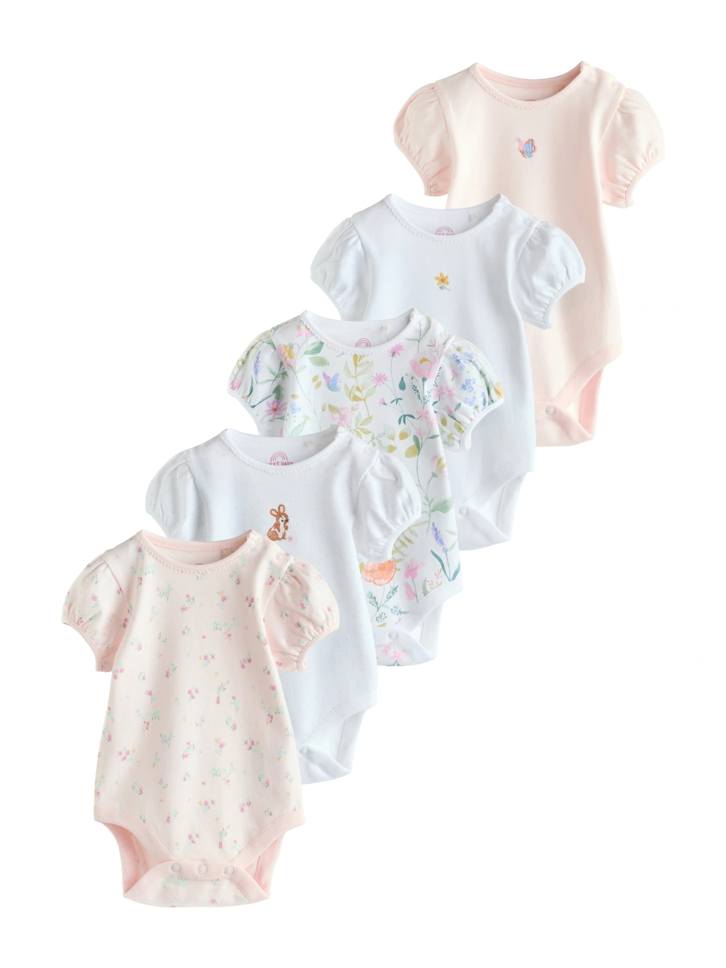 PACK X5 BODY MANGA CORTA NIÑA NEXT - 1