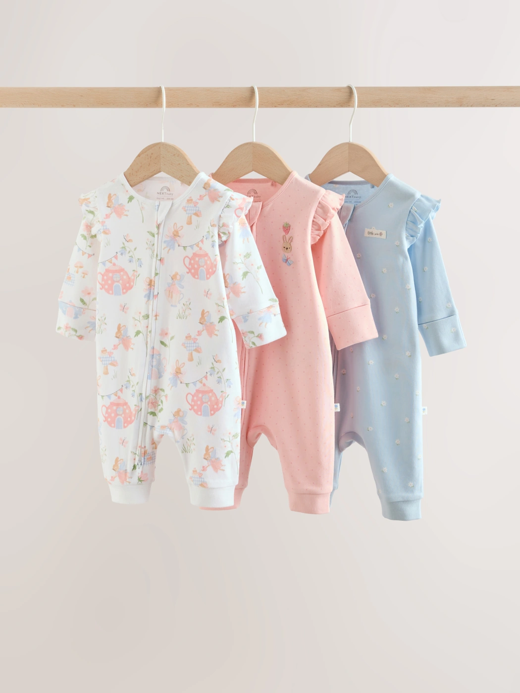 PACK X3 PIJAMA LARGA ALGODÓN NIÑA NEXT - 1