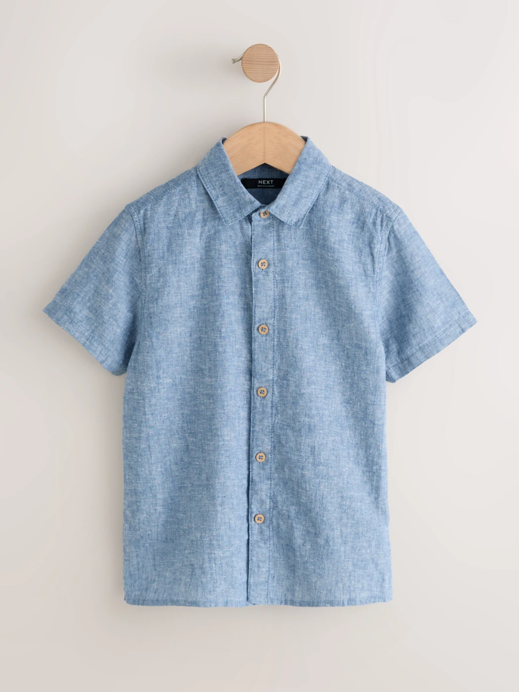 CAMISA MANGA CORTA LINO NIÑO NEXT - 1