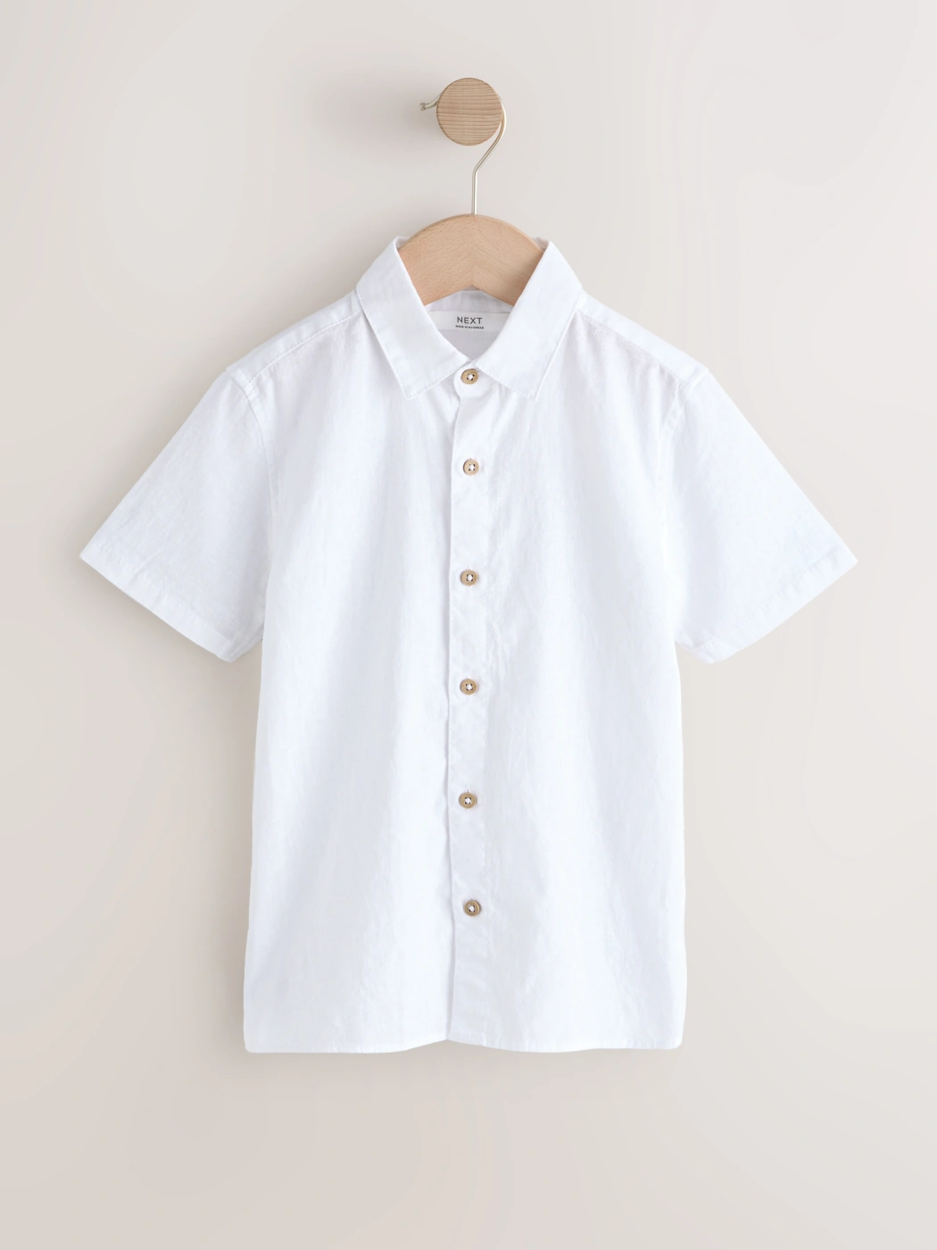 CAMISA MANGA CORTA LINO NIÑO NEXT - 1