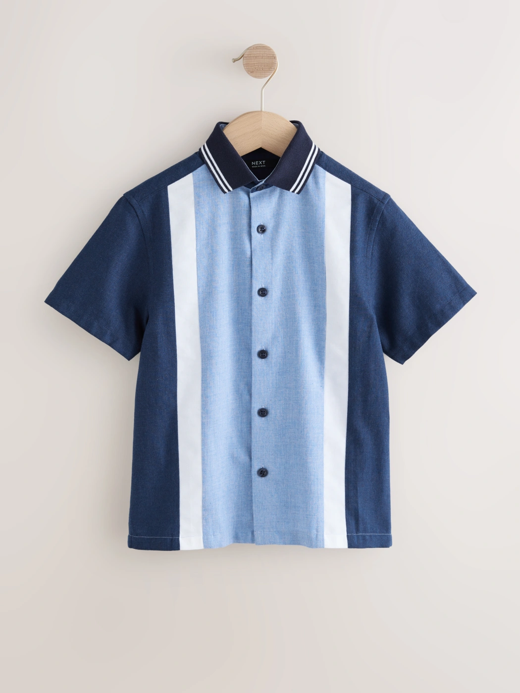 CAMISA MANGA CORTA ALGODÓN NIÑO NEXT - 1