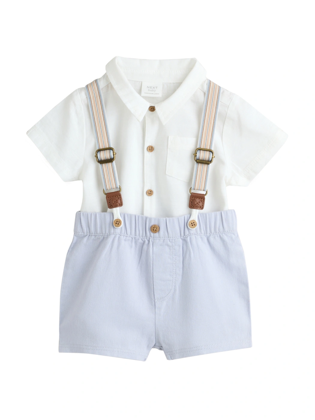 CONJUNTO BODY + SHORT + TIRANTES ALGODÓN NIÑO NEXT - 8
