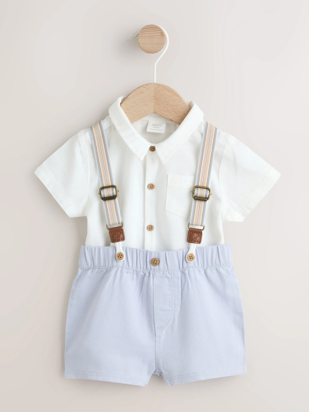 CONJUNTO BODY + SHORT + TIRANTES ALGODÓN NIÑO NEXT - 1