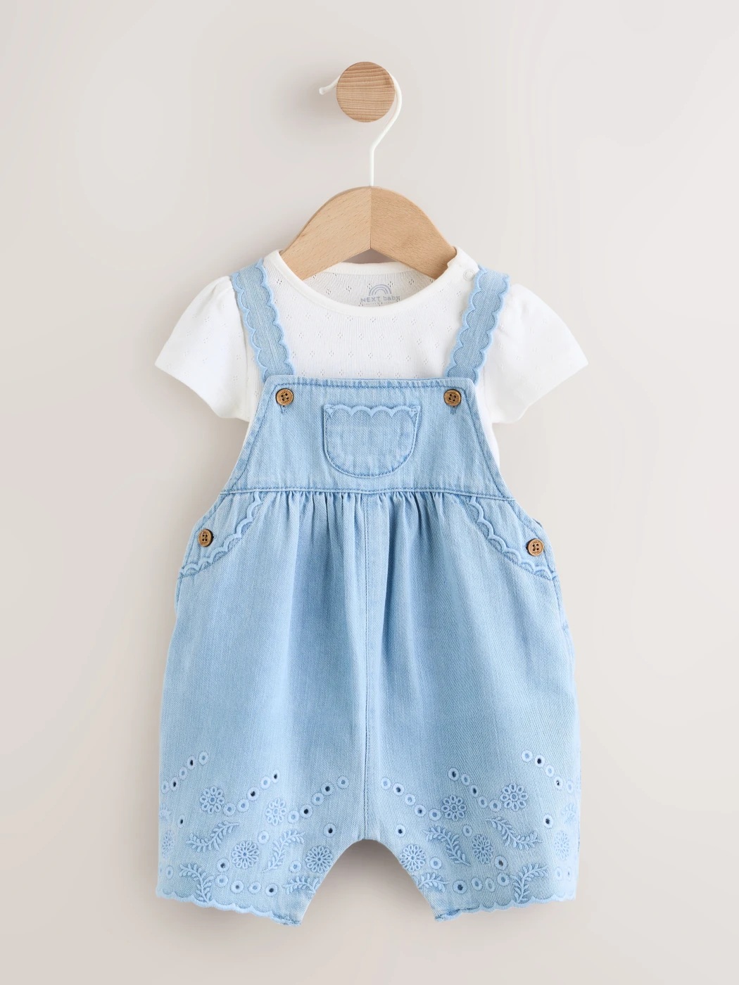 CONJUNTO JARDINERA + BODY NIÑA NEXT - 1