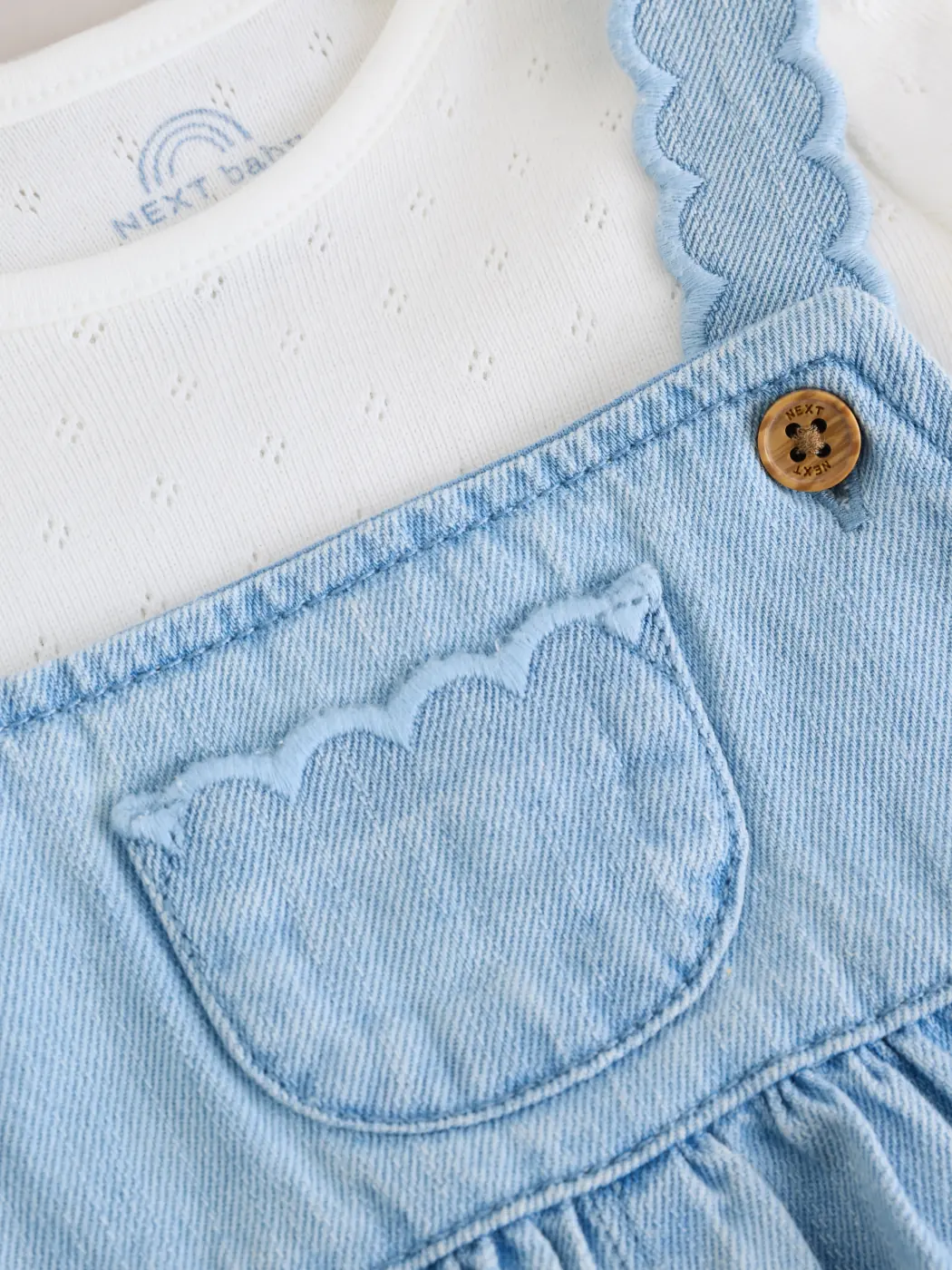 CONJUNTO JARDINERA + BODY NIÑA NEXT - 7