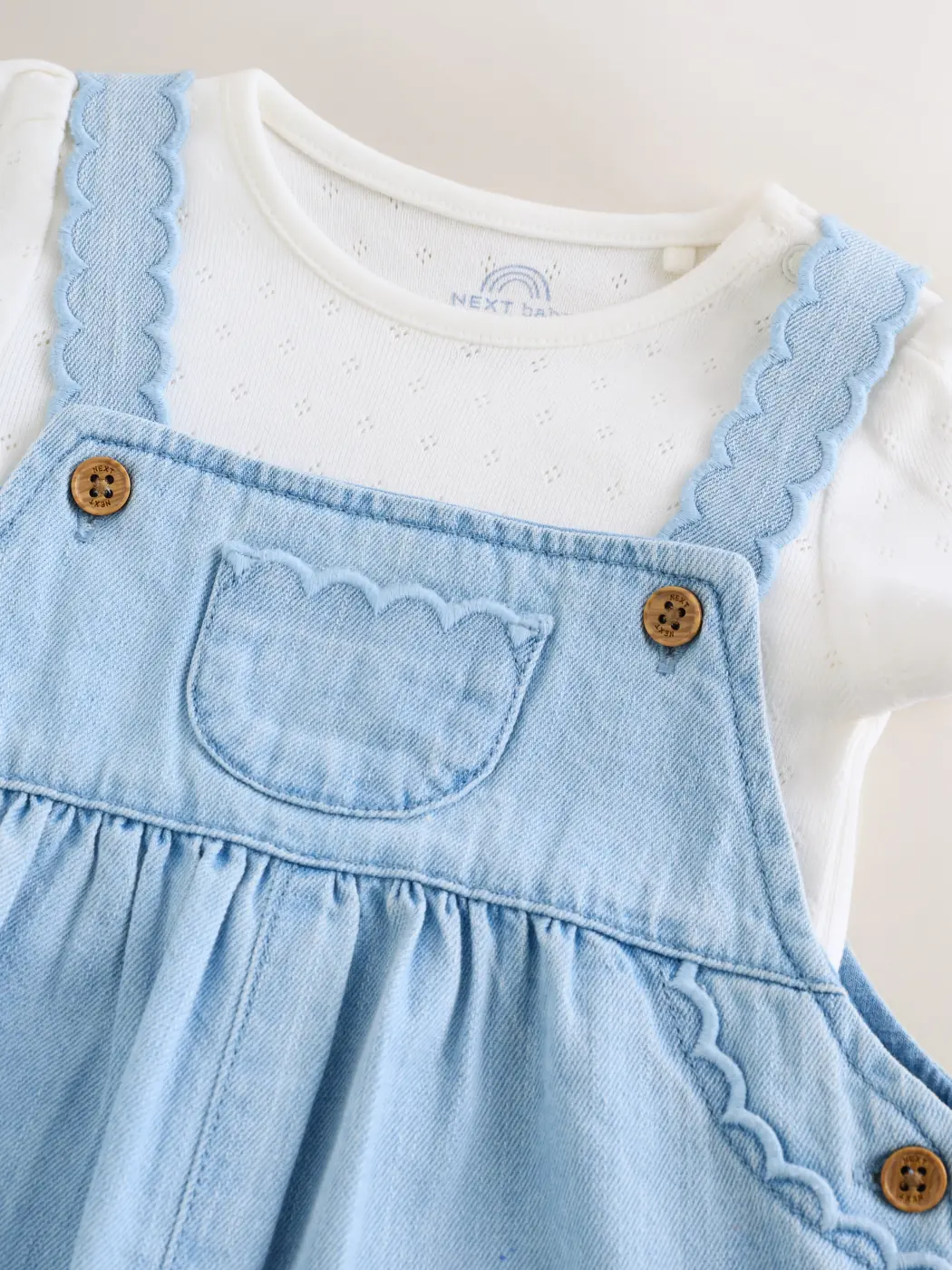 CONJUNTO JARDINERA + BODY NIÑA NEXT - 5