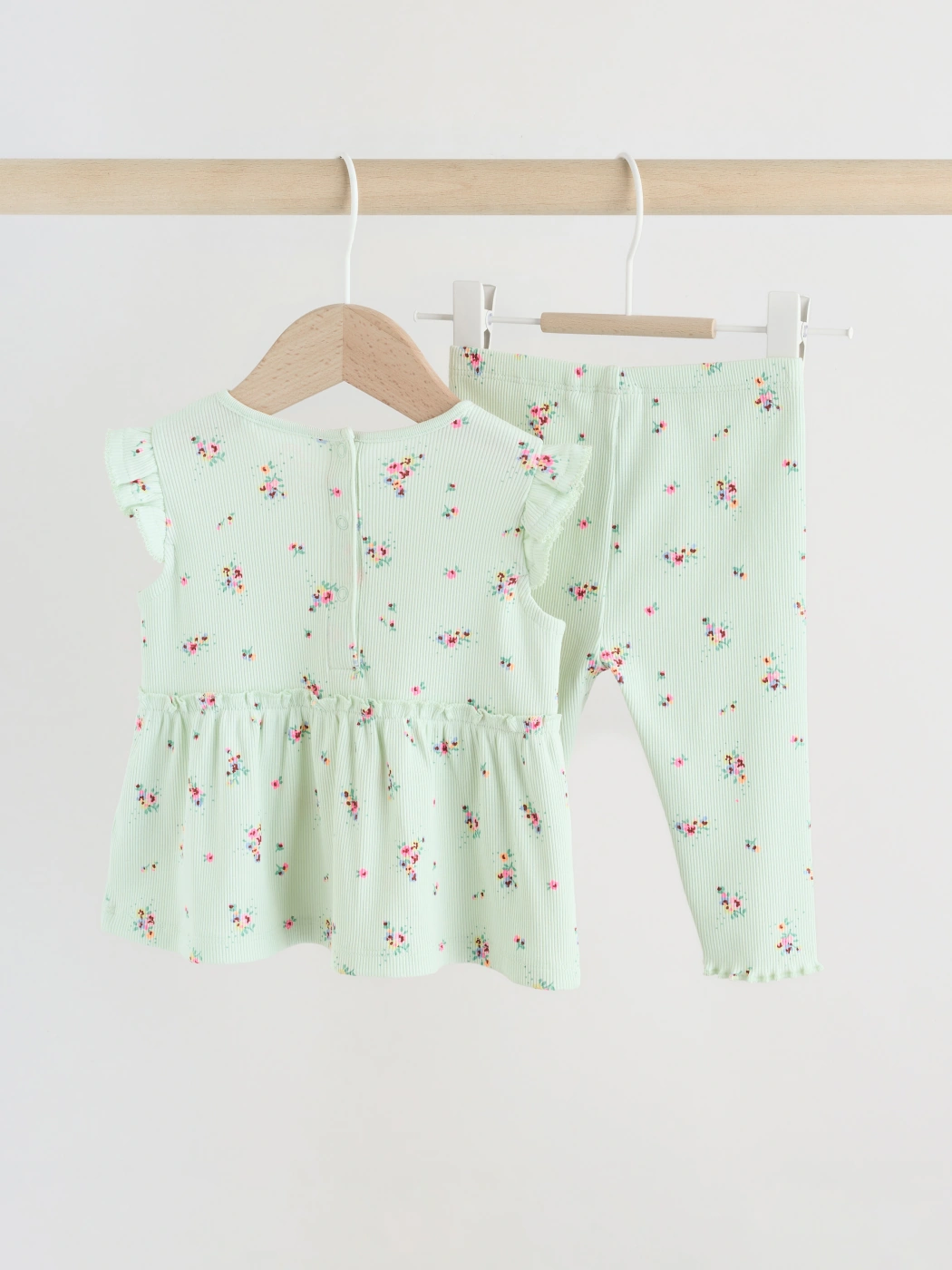 CONJUNTO BLUSA MANGA CORTA + PANTALÓN ALGODÓN NIÑA NEXT - 2