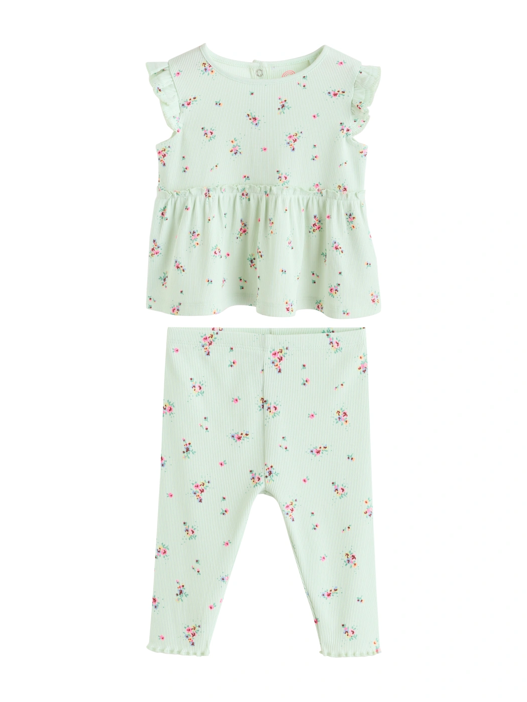 CONJUNTO BLUSA MANGA CORTA + PANTALÓN ALGODÓN NIÑA NEXT - 5