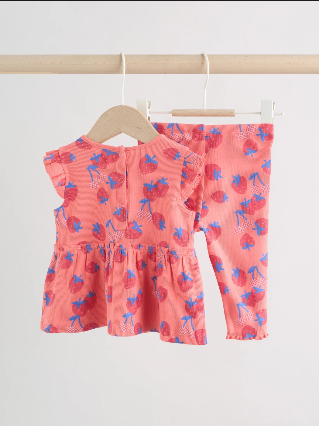 CONJUNTO BLUSA MANGA CORTA + PANTALÓN ALGODÓN NIÑA NEXT - 2