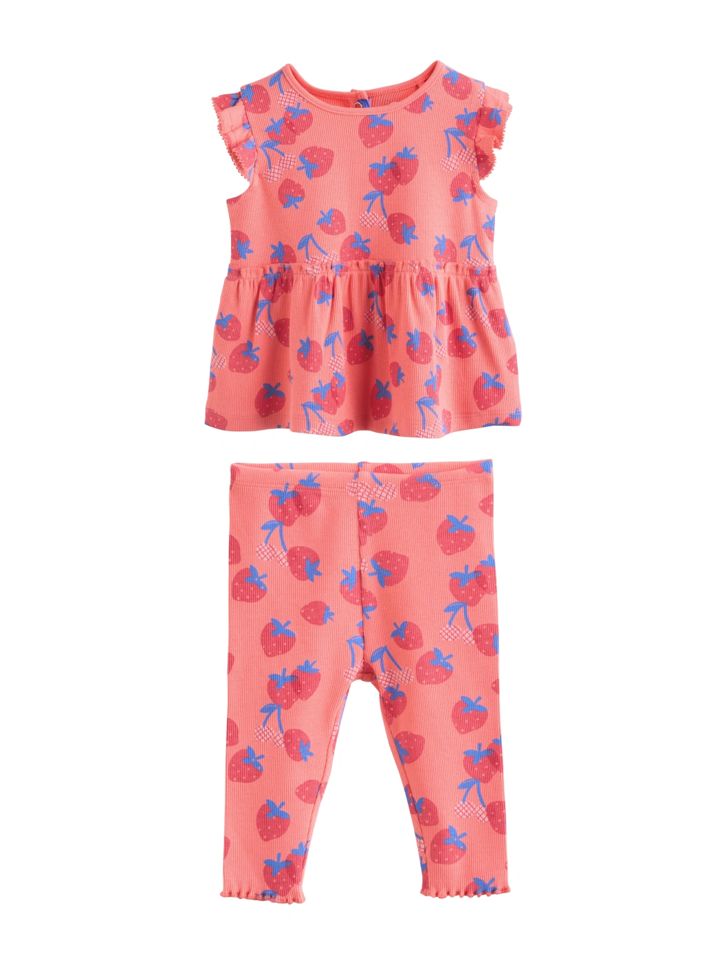 CONJUNTO BLUSA MANGA CORTA + PANTALÓN ALGODÓN NIÑA NEXT - 4