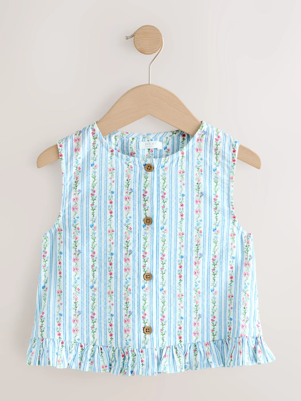 BLUSA SIN MANGAS ALGODÓN NIÑA NEXT - 1