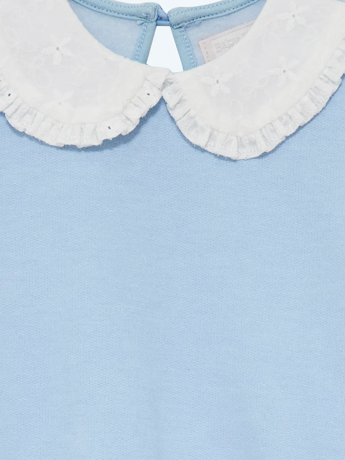 CONJUNTO POLERA BRODERIE + BUZO RIB BEBÉ NIÑA BABY HARVEST - 3