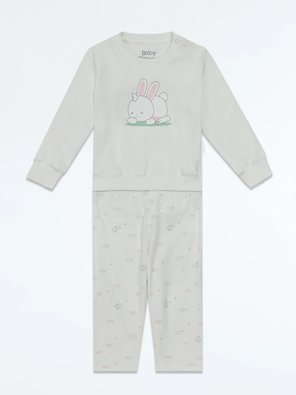 CONJUNTO POLO + PANTALÓN ALGODÓN NIÑA BABY HARVEST - 1