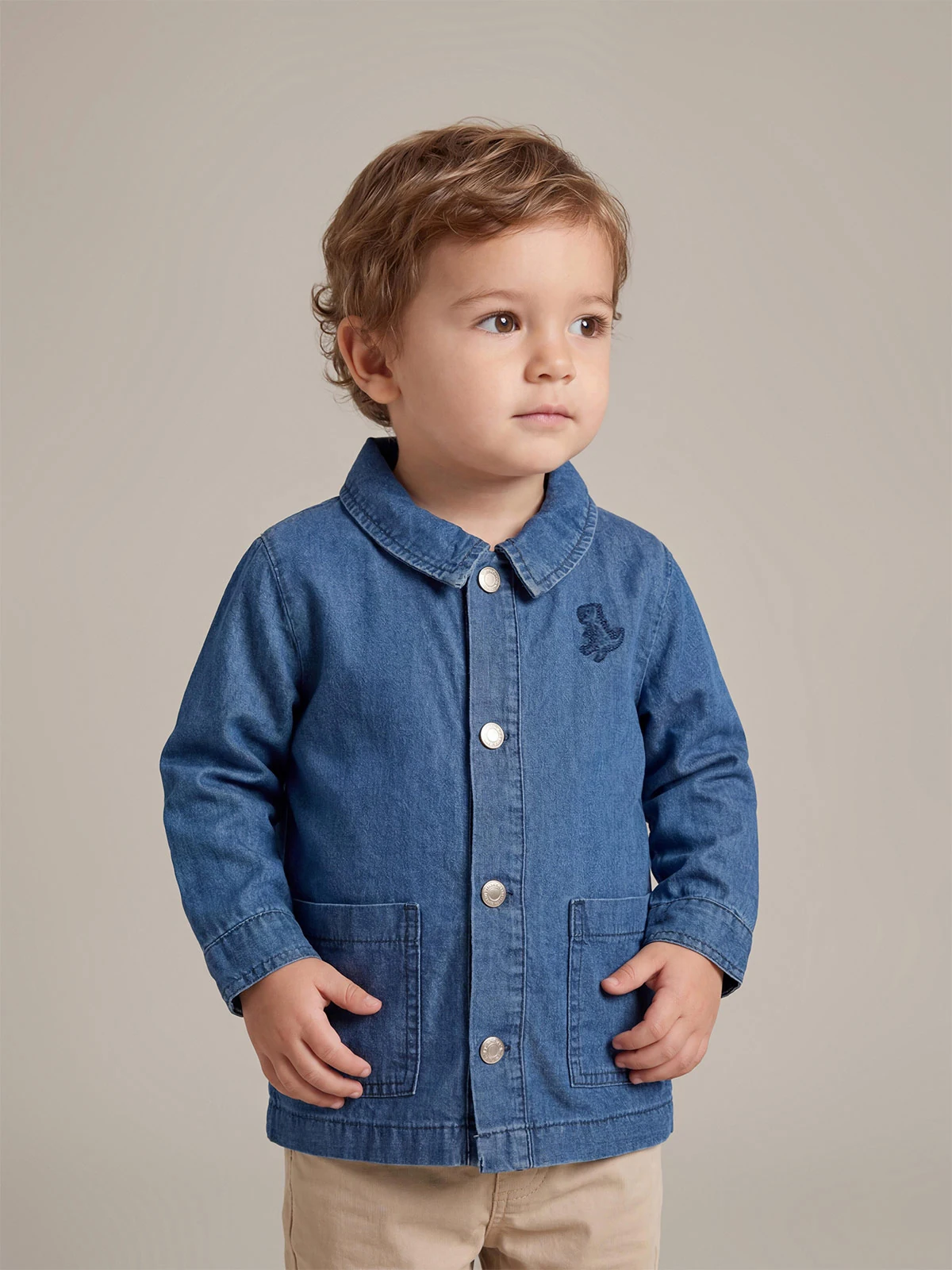 SOBRECAMISA ALGODÓN NIÑO BABY HARVEST DENIM - 1