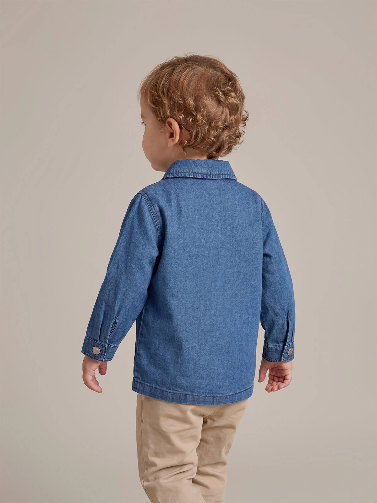 SOBRECAMISA ALGODÓN NIÑO BABY HARVEST DENIM - 2