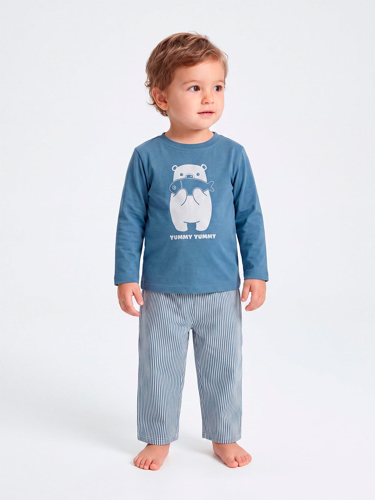 CONJUNTO POLO + BUZO BEBÉ NIÑO BABY HARVEST PRINT - 1