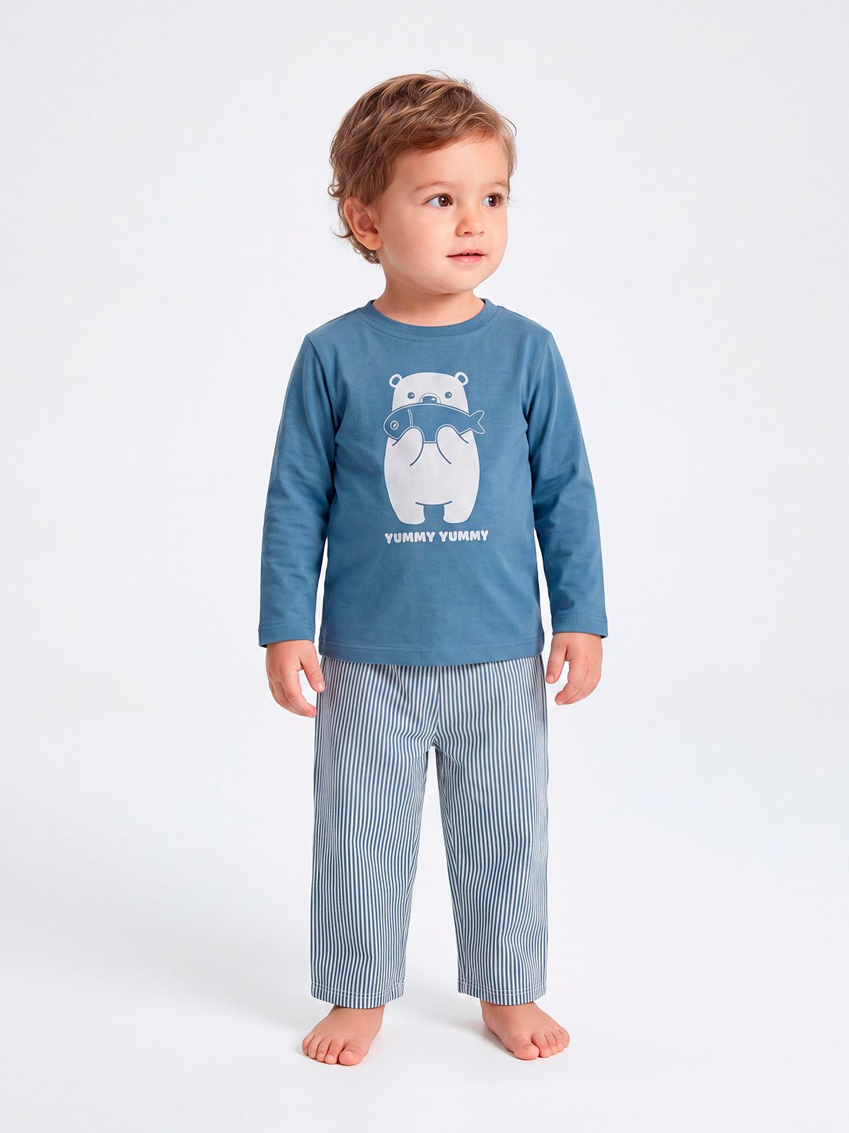 CONJUNTO POLO + BUZO BEBÉ NIÑO BABY HARVEST PRINT - 1