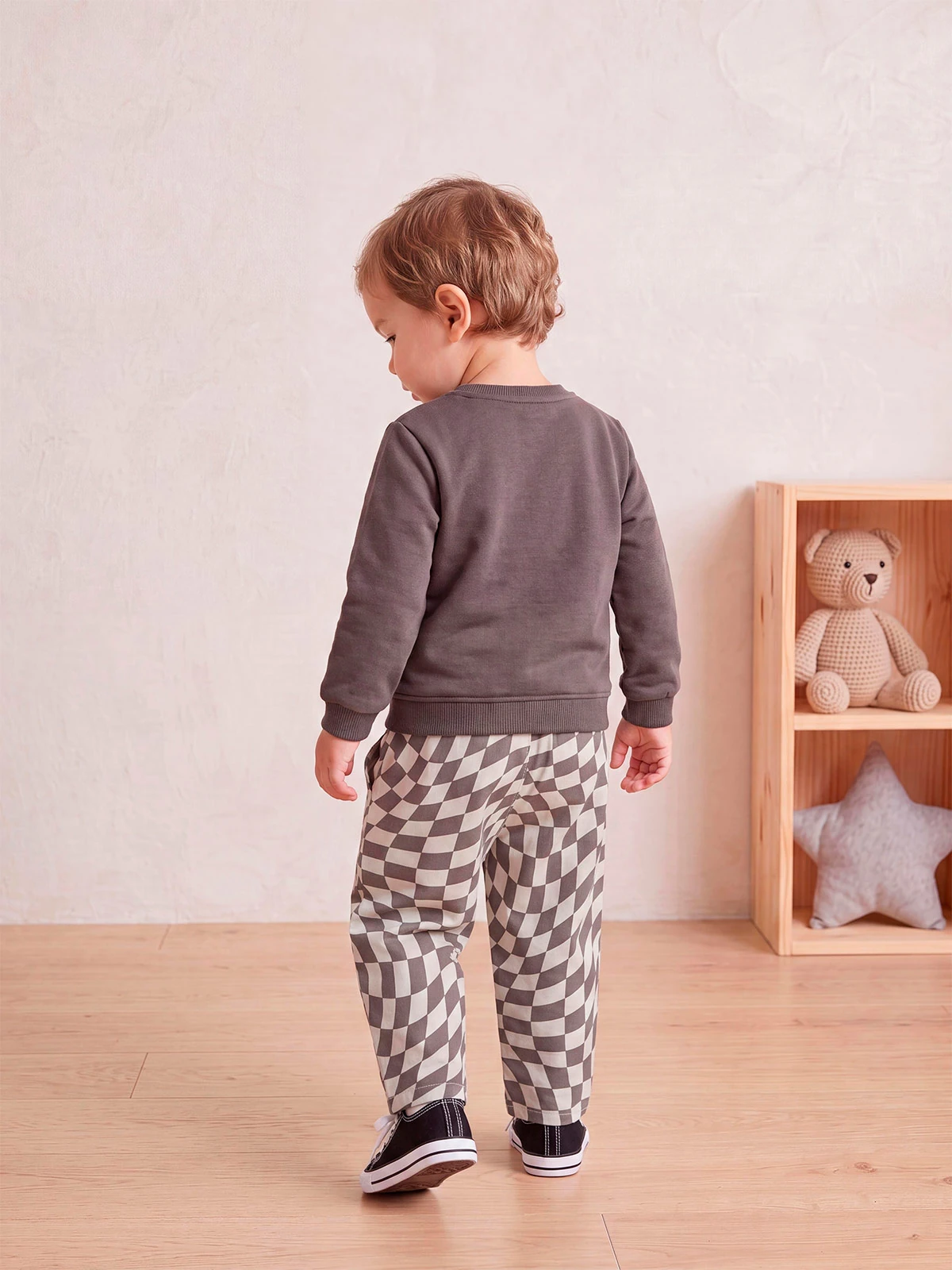 CONJUNTO POLO + PANTALÓN DE BUZO NIÑO BABY HARVEST PRINT - 2