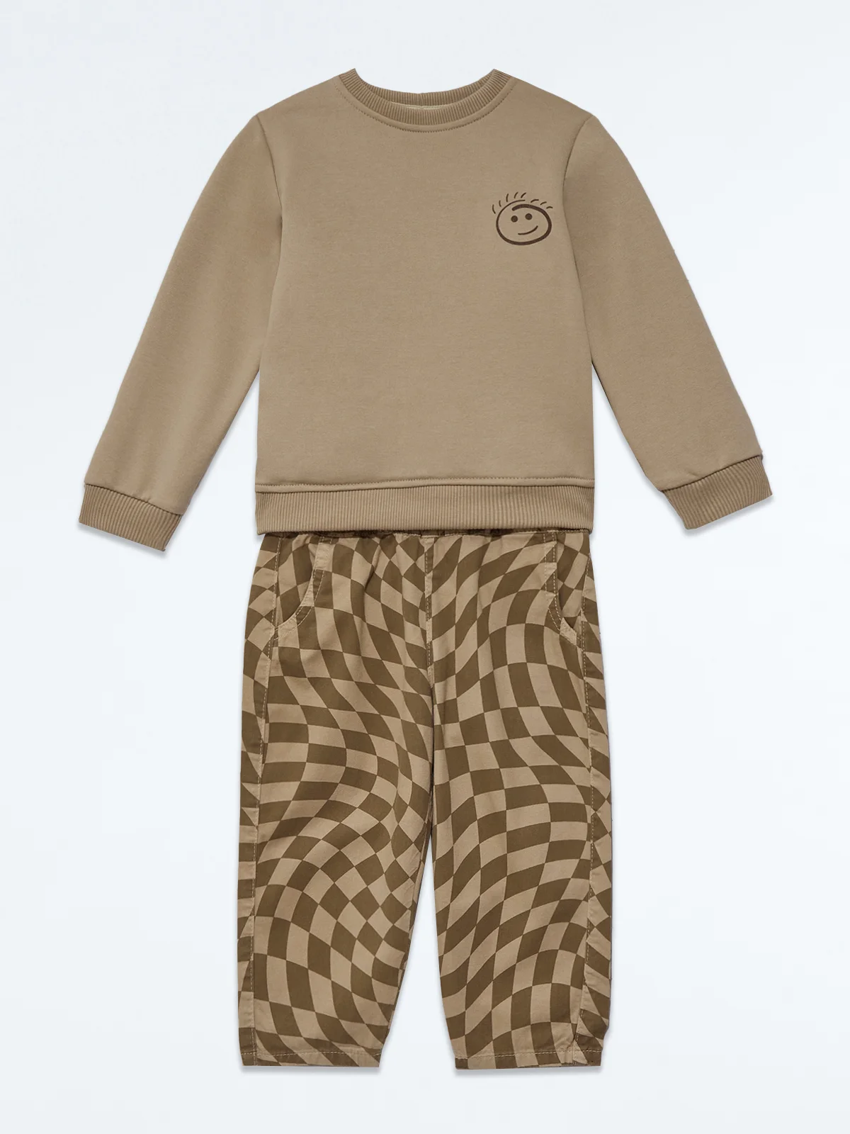 CONJUNTO POLO + PANTALÓN DE BUZO NIÑO BABY HARVEST PRINT - 3