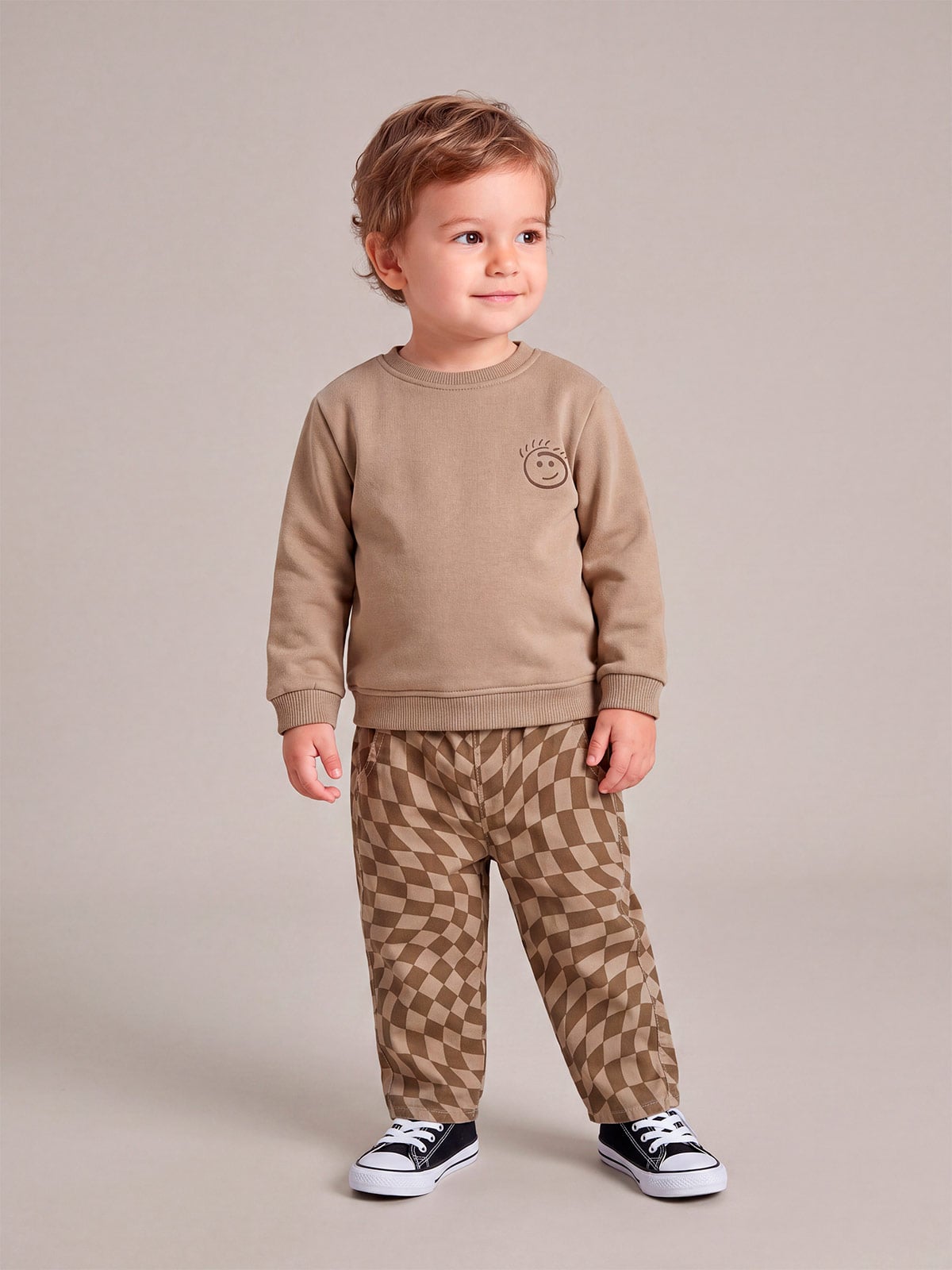 CONJUNTO POLO + PANTALÓN DE BUZO NIÑO BABY HARVEST PRINT - 1