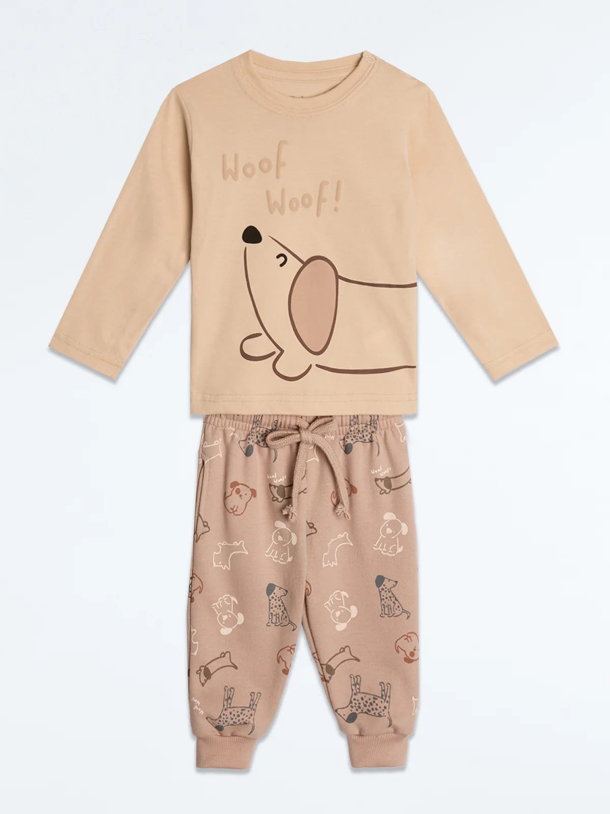 CONJUNTO DOG POLO MANGA LARGA + PANTALON BEBE NIÑO BABY HARVEST - 1