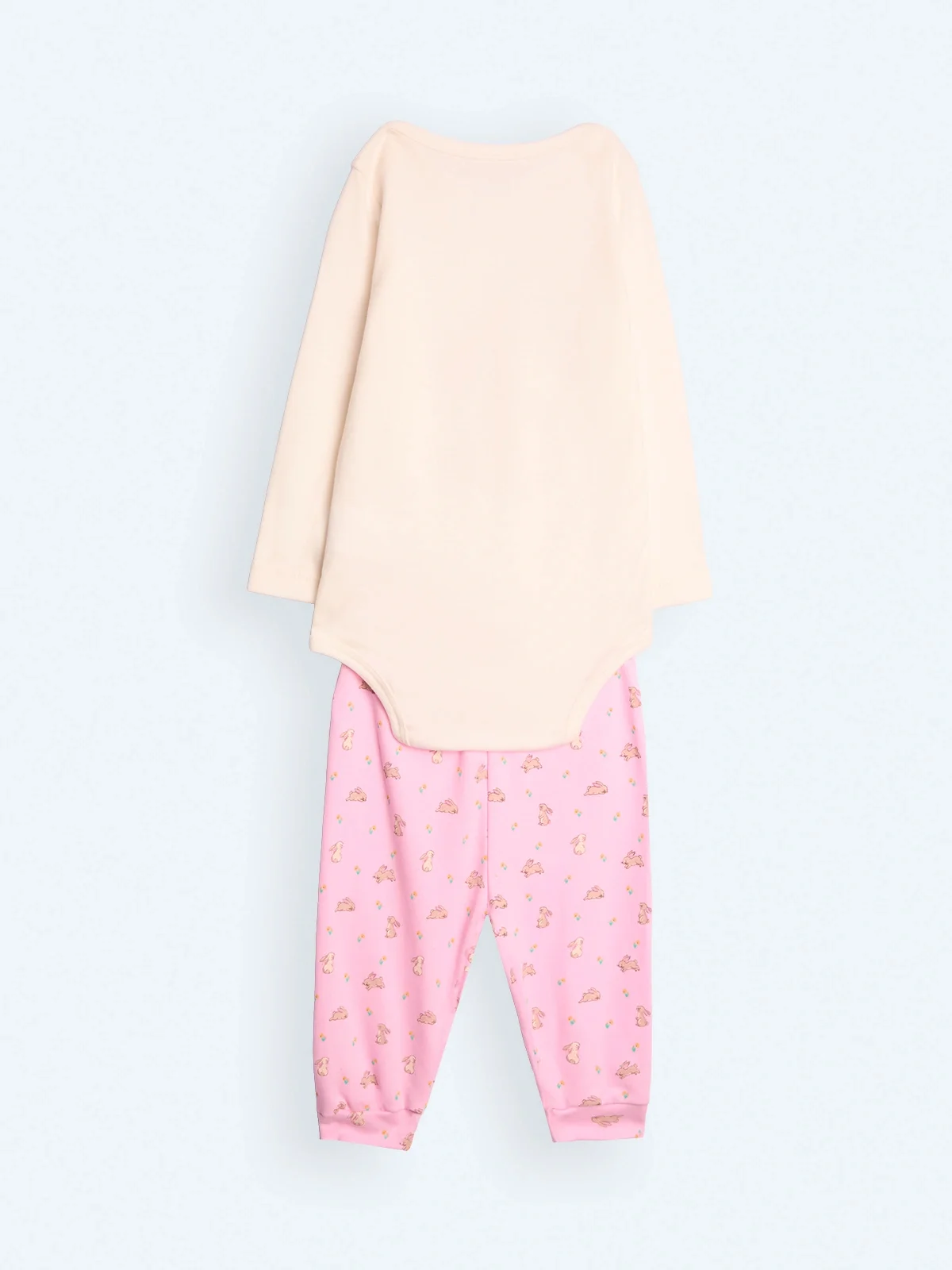 CONJUNTO PRINT BODY + PANTALON ALGODÓN BEBE NIÑA BABY HARVEST - 2