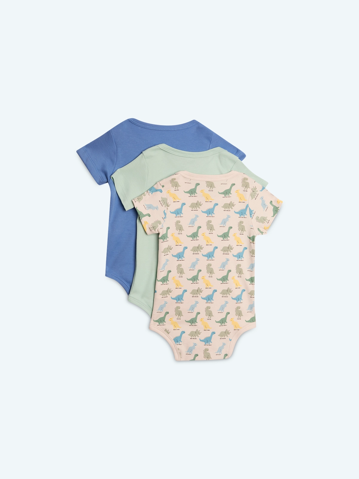 PACK X3 BODY MANGA CORTA ALGODÓN PERUANO NIÑO BABY HARVEST - 2
