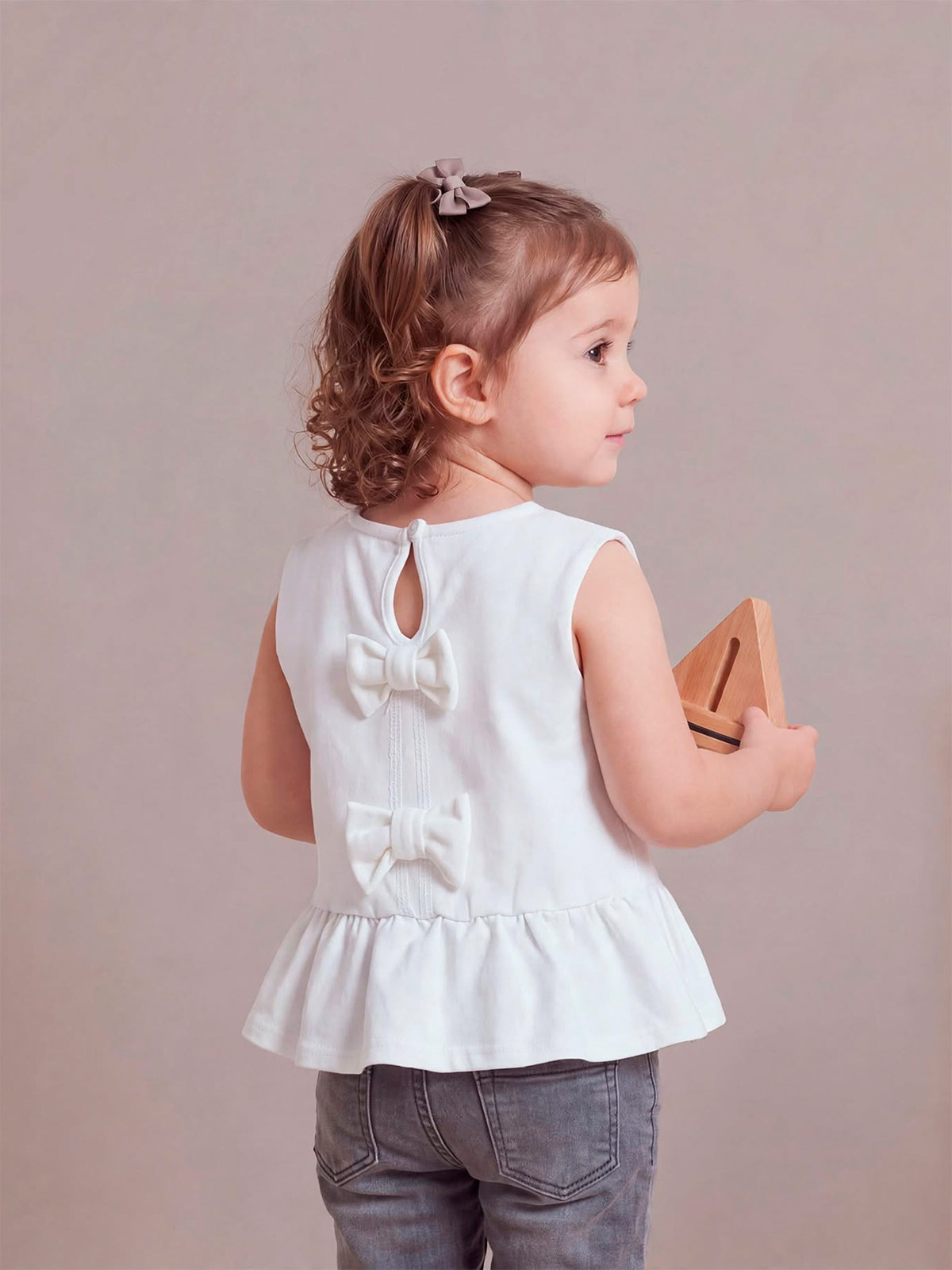 POLO MANGA CORTA ALGODÓN NIÑA BABY HARVEST LAZOS - 2