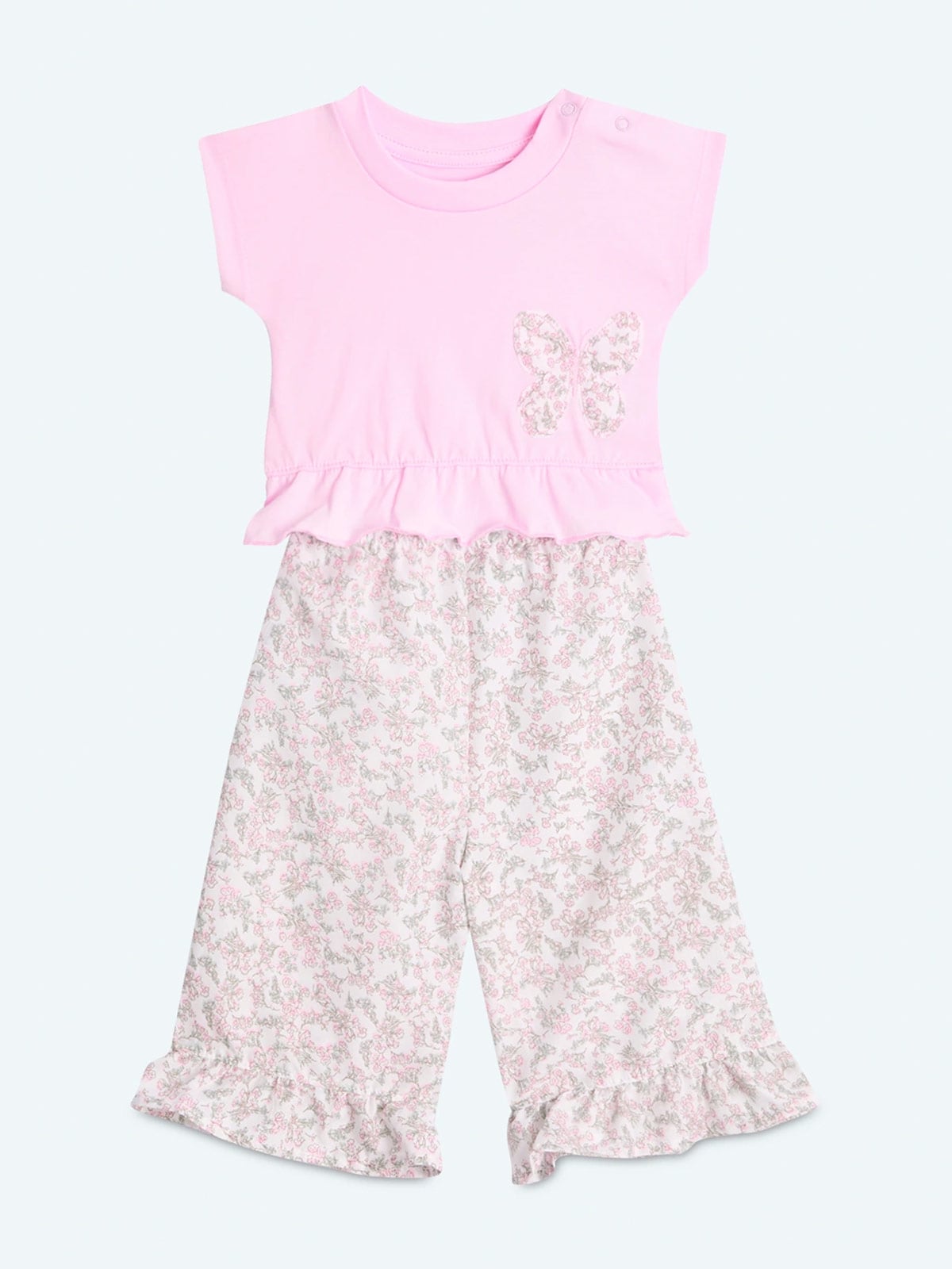 CONJUNTO PARCHE POLO + PANTALON BEBE NIÑA BABY HARVEST - 1