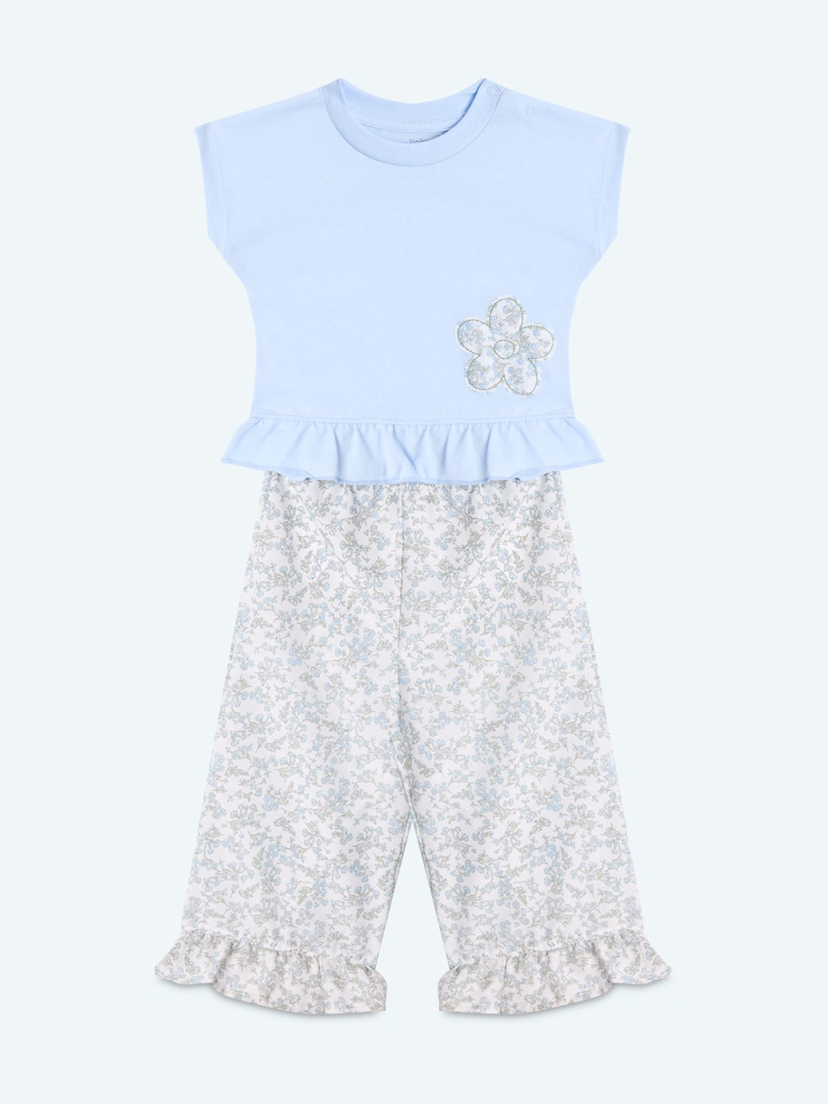 CONJUNTO PARCHE POLO + PANTALON BEBE NIÑA BABY HARVEST - 1