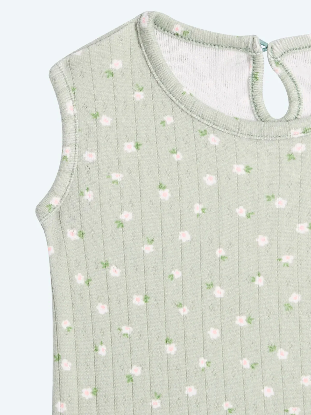 CONJUNTO RIB BRODERIE POLO + SHORT BEBE NIÑA BABY HARVEST - 3