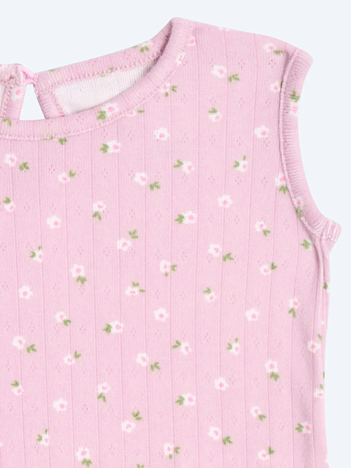 CONJUNTO RIB BRODERIE POLO + SHORT BEBE NIÑA BABY HARVEST - 3