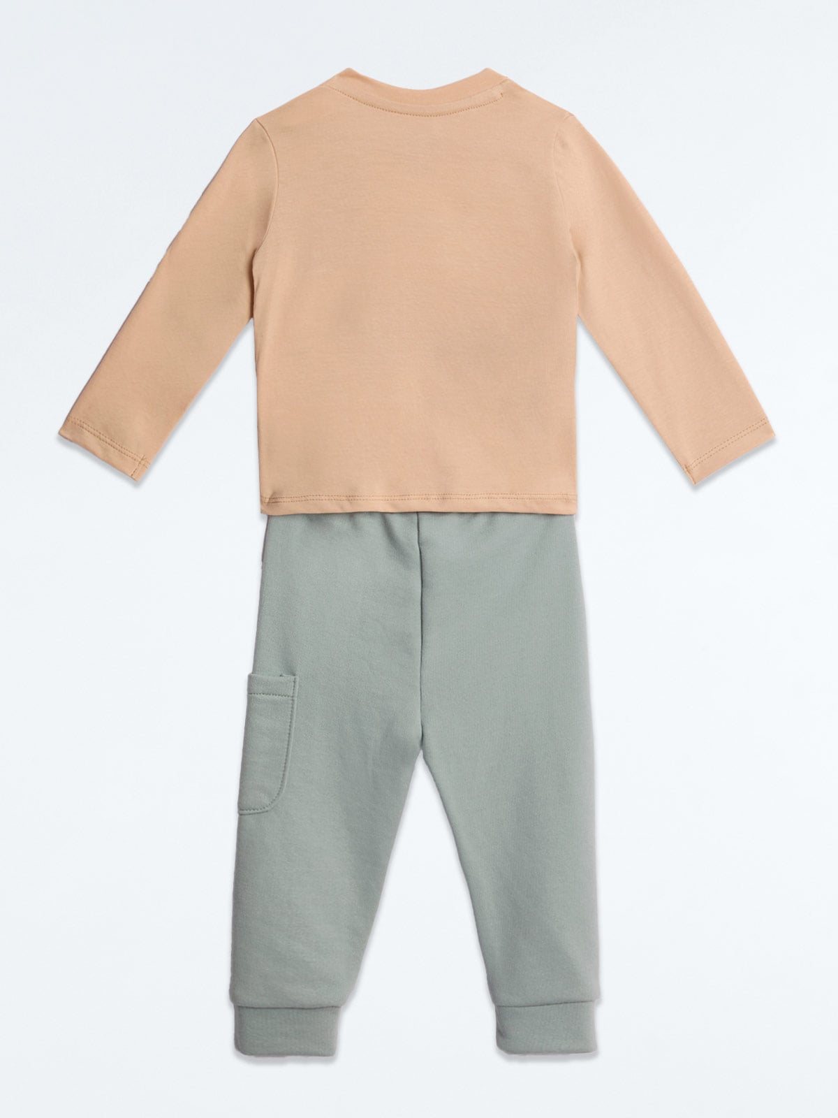CONJUNTO BAS POLO MANGA LARGA + PANTALON BEBE NIÑO BABY HARVEST - 2