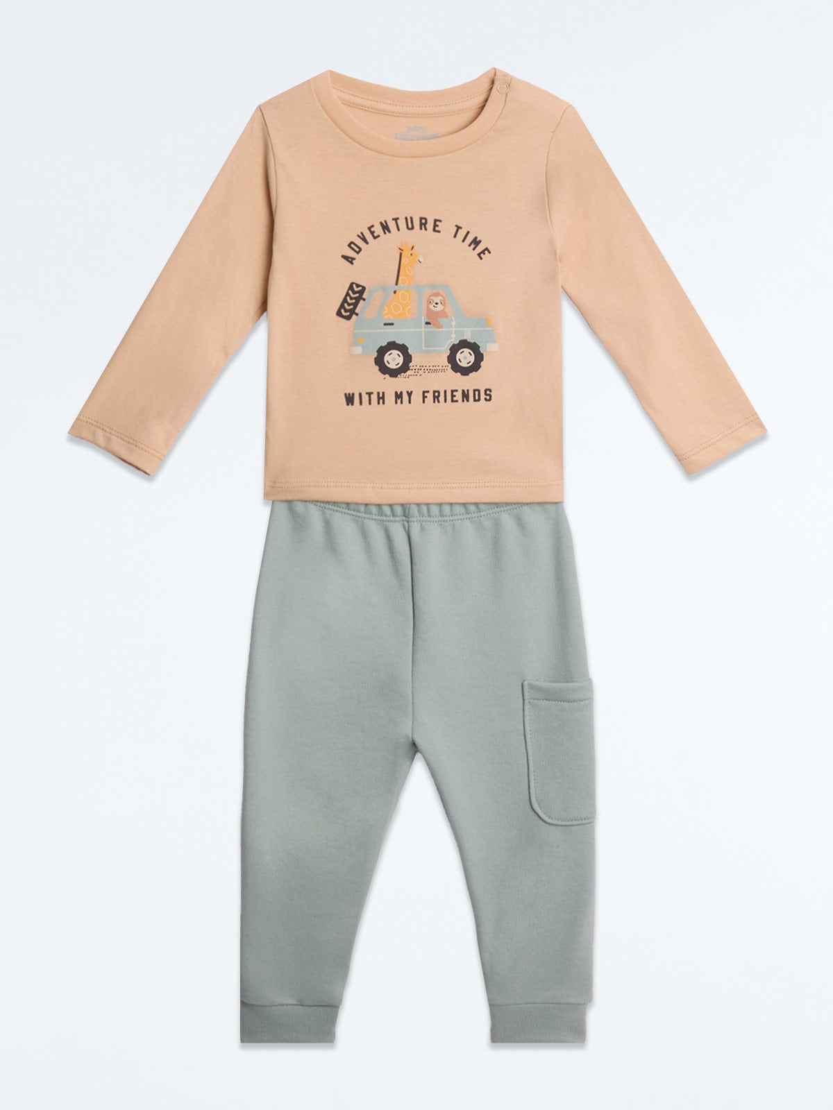 CONJUNTO POLO + PANTALÓN ALGODÓN NIÑO BABY HARVEST - 1